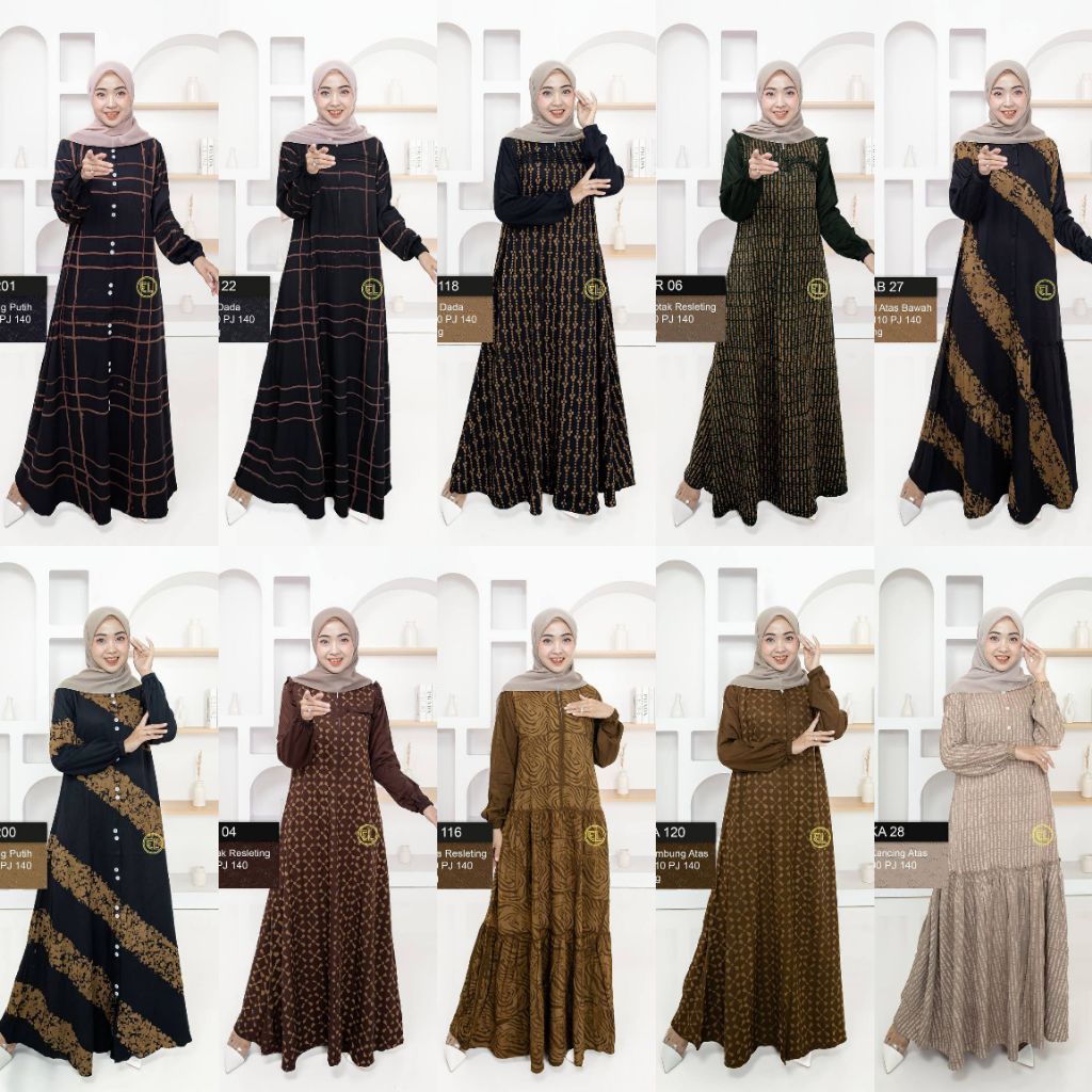 DRESS BATIK ELZHAF TERBARU