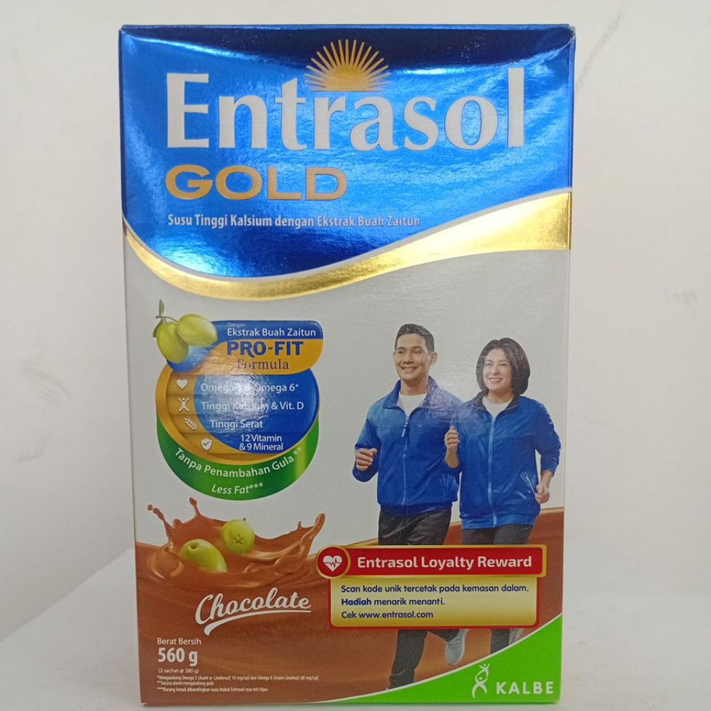 

Susu Entrasol Gold Rasa Chocolate - Susu bubuk
