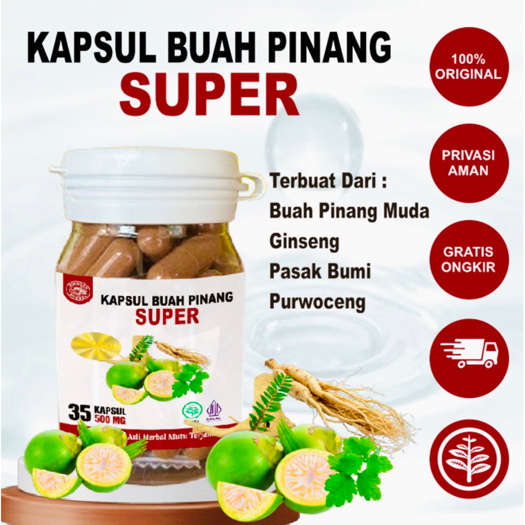 // SUPER // kapsul buah pinang muda SUPER lebih JOSS dengan extra ginseng dan pasak bumi || lebih jo
