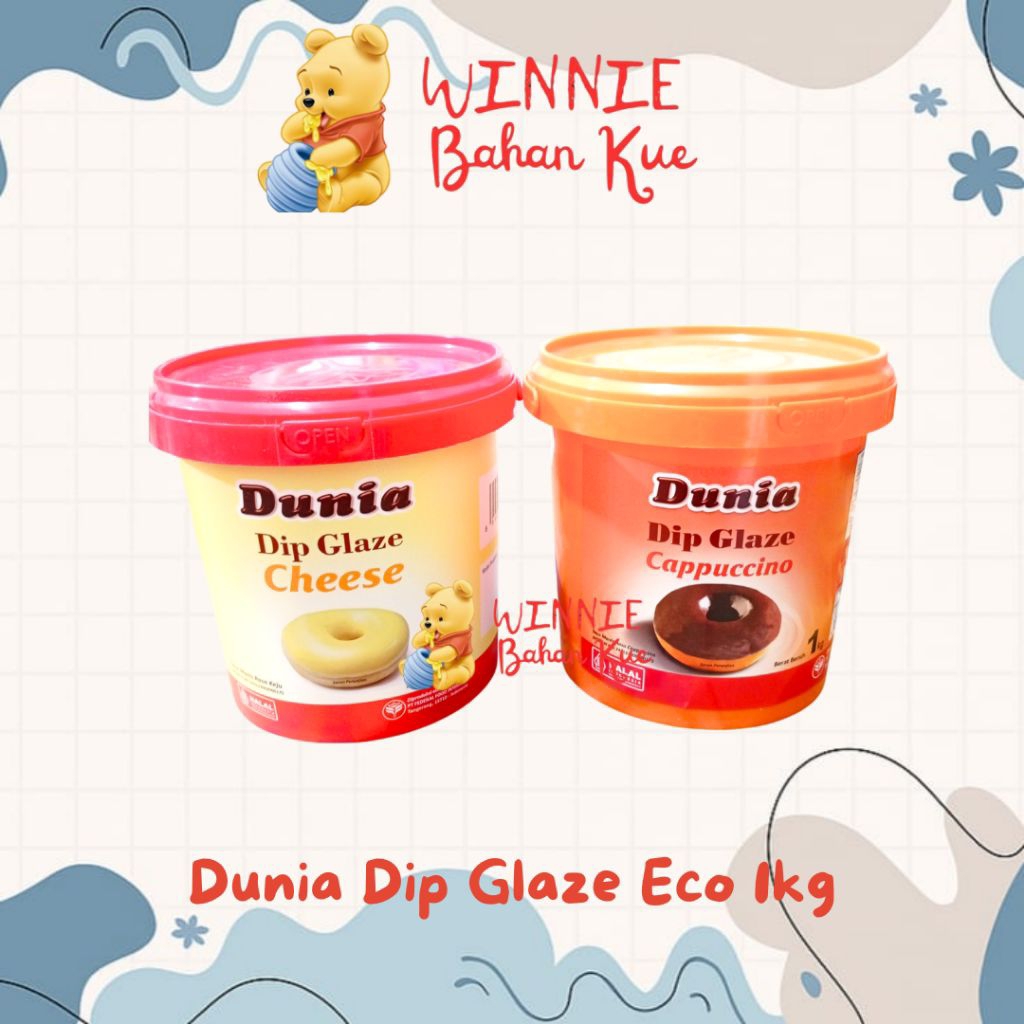 

Dunia Dip Glaze Eco 1kg, selai roti, toping donat