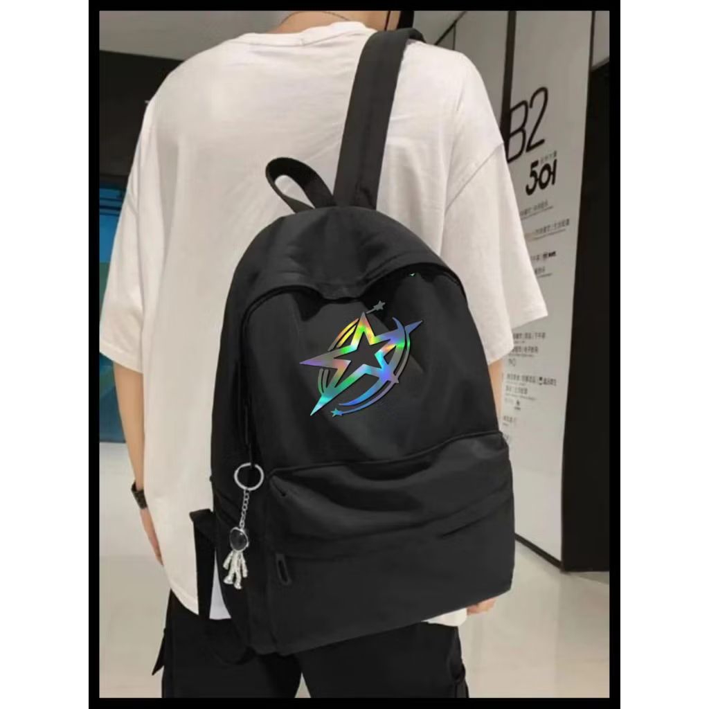 Giazam Collection  Tas ransel anak sekolah SD SMP SMA Kuliah tas punggung Bagpack DESTRO warna hitam