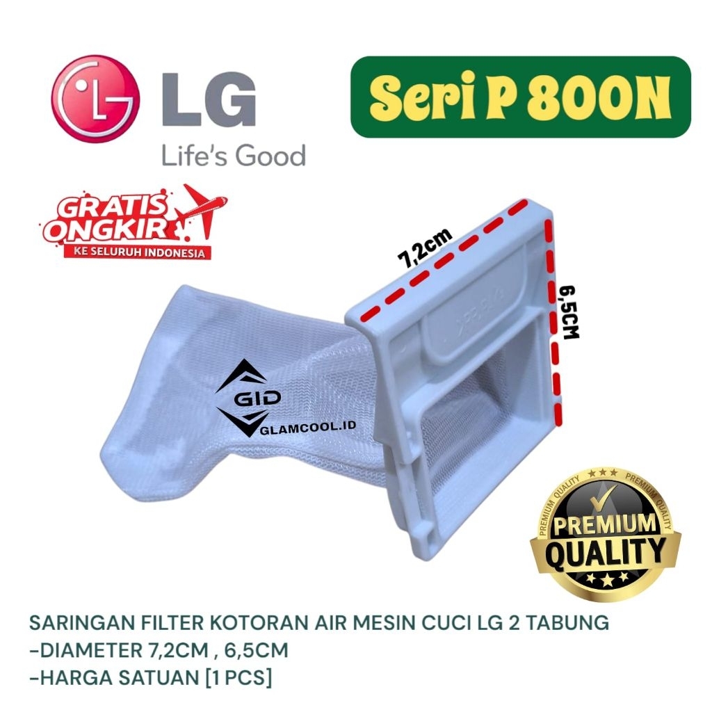 P 800N P800N SARINGAN FILTER KOTORAN MESIN CUCI LG 2 TABUNG