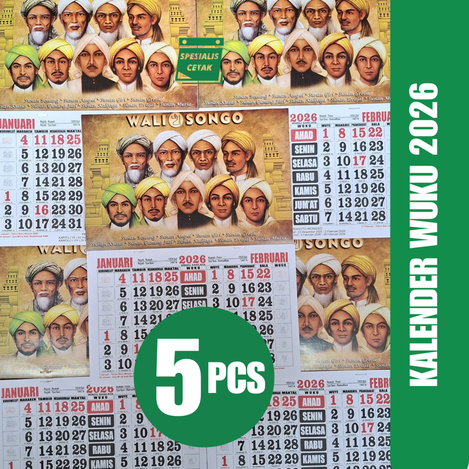 GROSIR KALENDER WUKU 2026 - KALENDER JAWA LANGSUNG PRODUSEN