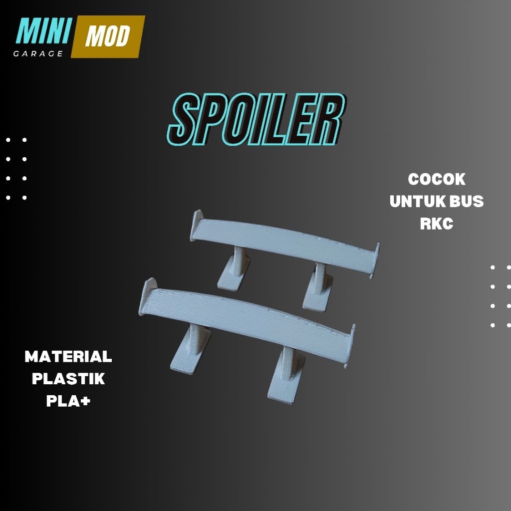 SPOILER MINIATUR BUS RKC I AKSESORIS MINIATUR BUS RKC
