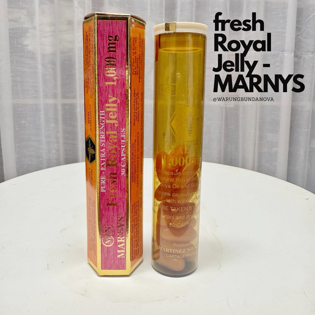MARNYS Fresh Royal Jelly 1000 mg – Extra Strength | 30 Capsules