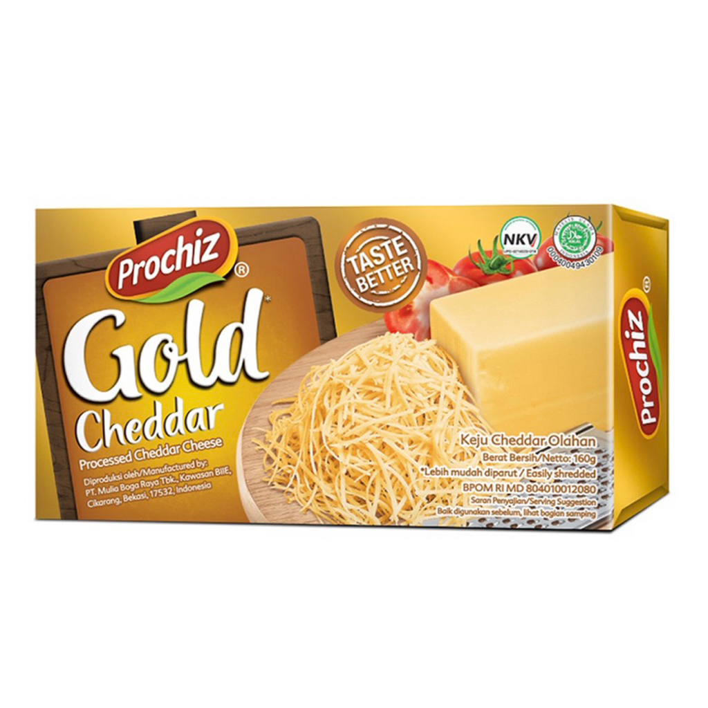

Prochiz Gold Keju Cheddar Olahan Box 160g