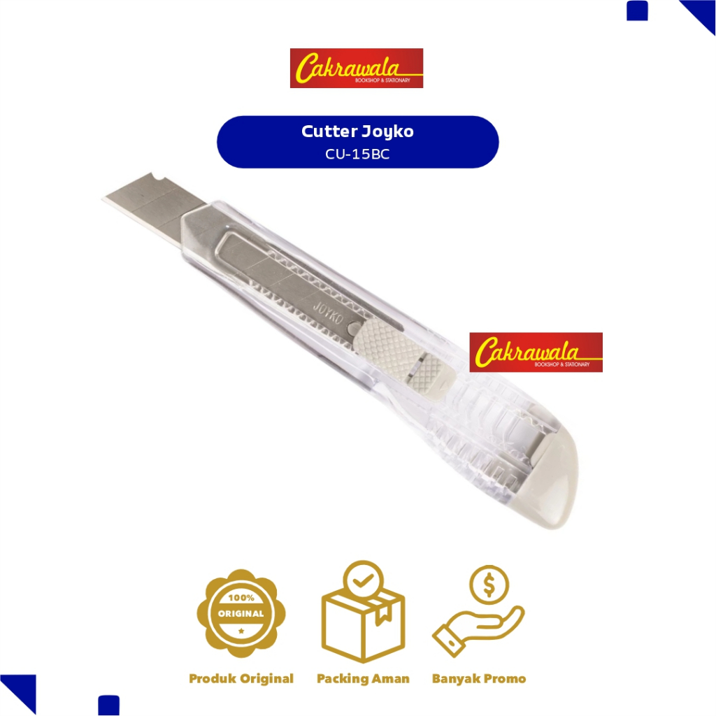 

Joyko Cutter CU-15BC | Cutter Tajam & Ringan | Alat Potong Praktis | ATK Sekolah & Kantor