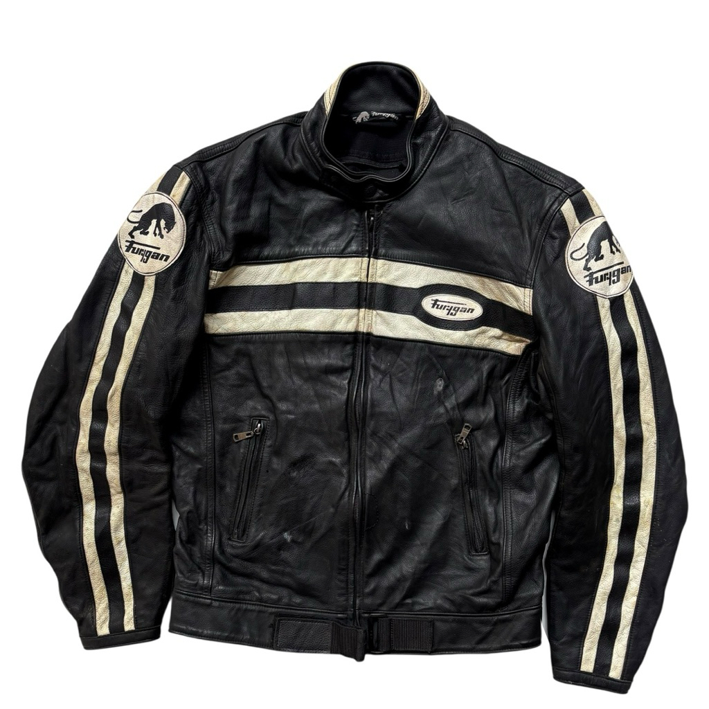 Furygan Vintage Racing Leather Jacket Kulit Asli - M