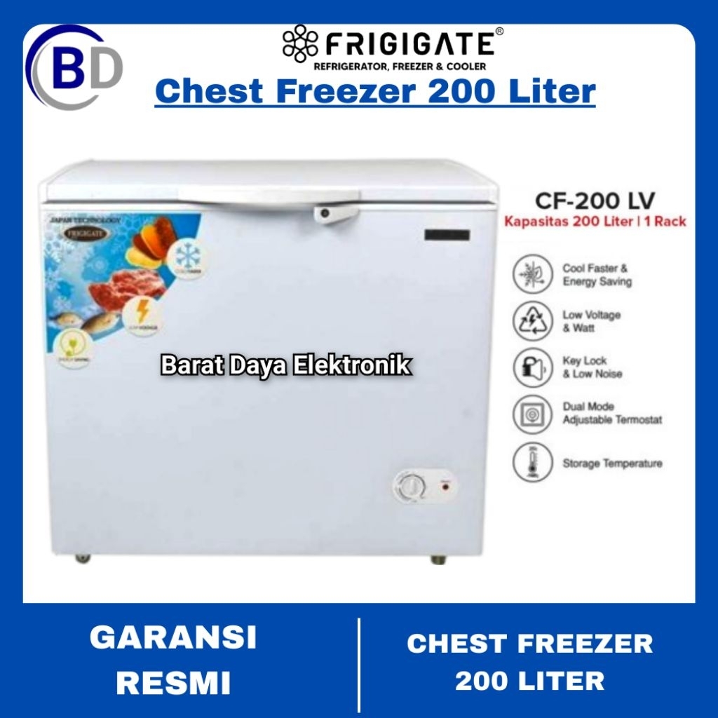 Chest Freezer 200 Liter Frigigate F-200
