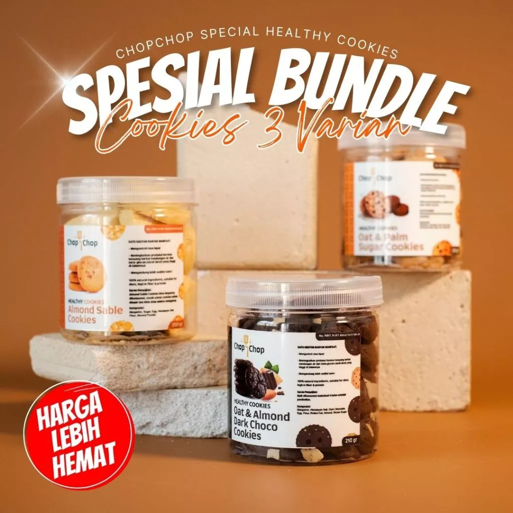 

SPkebab X chopchop Paket Bundle Healthy Snack - Kombinasi Oat and Almond Dark Choco, Palm Sugar dan Almond Sable Cookies - Jadikan Diet Tetep Bisa KEBAB SHAWARMA