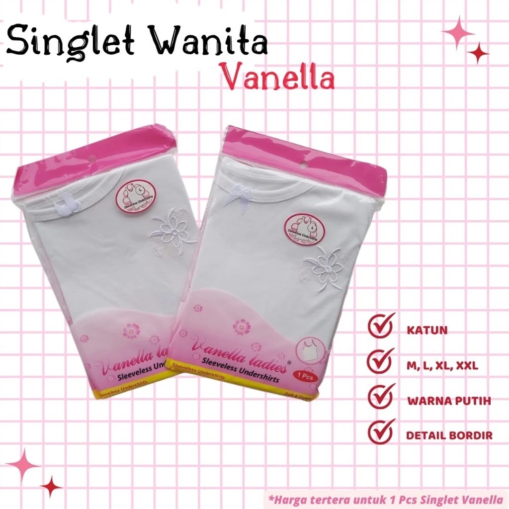 [ 3 Pcs ] | Kaos Dalam Wanita | Kaos Dalam Wanita Dewasa, Perempuan Remaja Tanktop Polos Putih | Dal