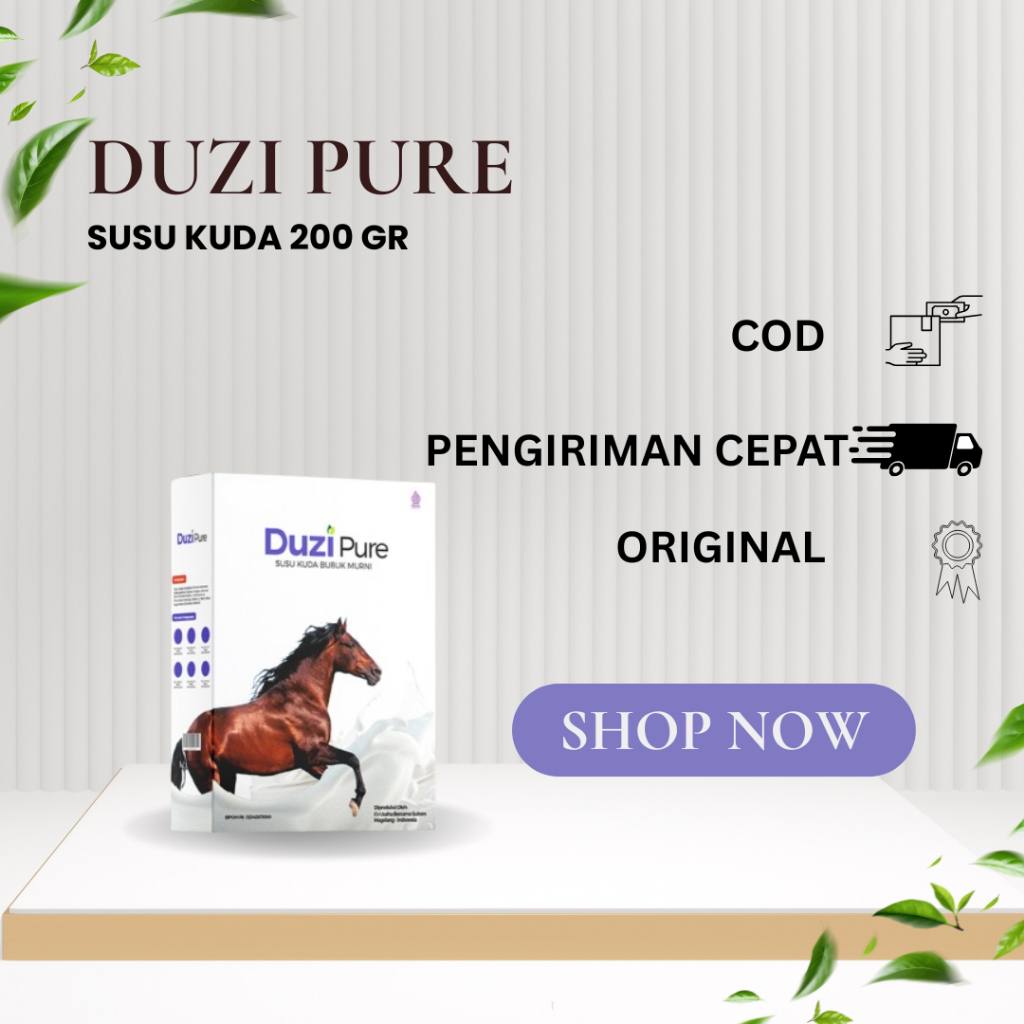 

Duzi Pure - Susu Kuda Lombok Bubuk 200 Gram 1 Box