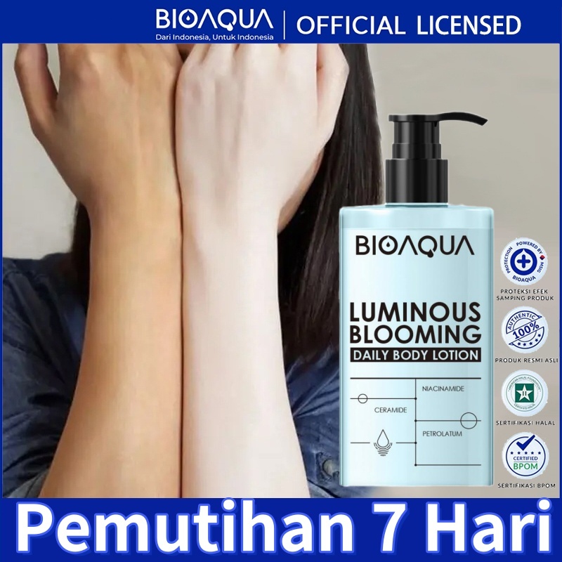 BPOM BIOAQUA Whitening Niacinamide Body Lotion Pemutih Badan Pemutih Badan Permanen Bpom Pemutih han