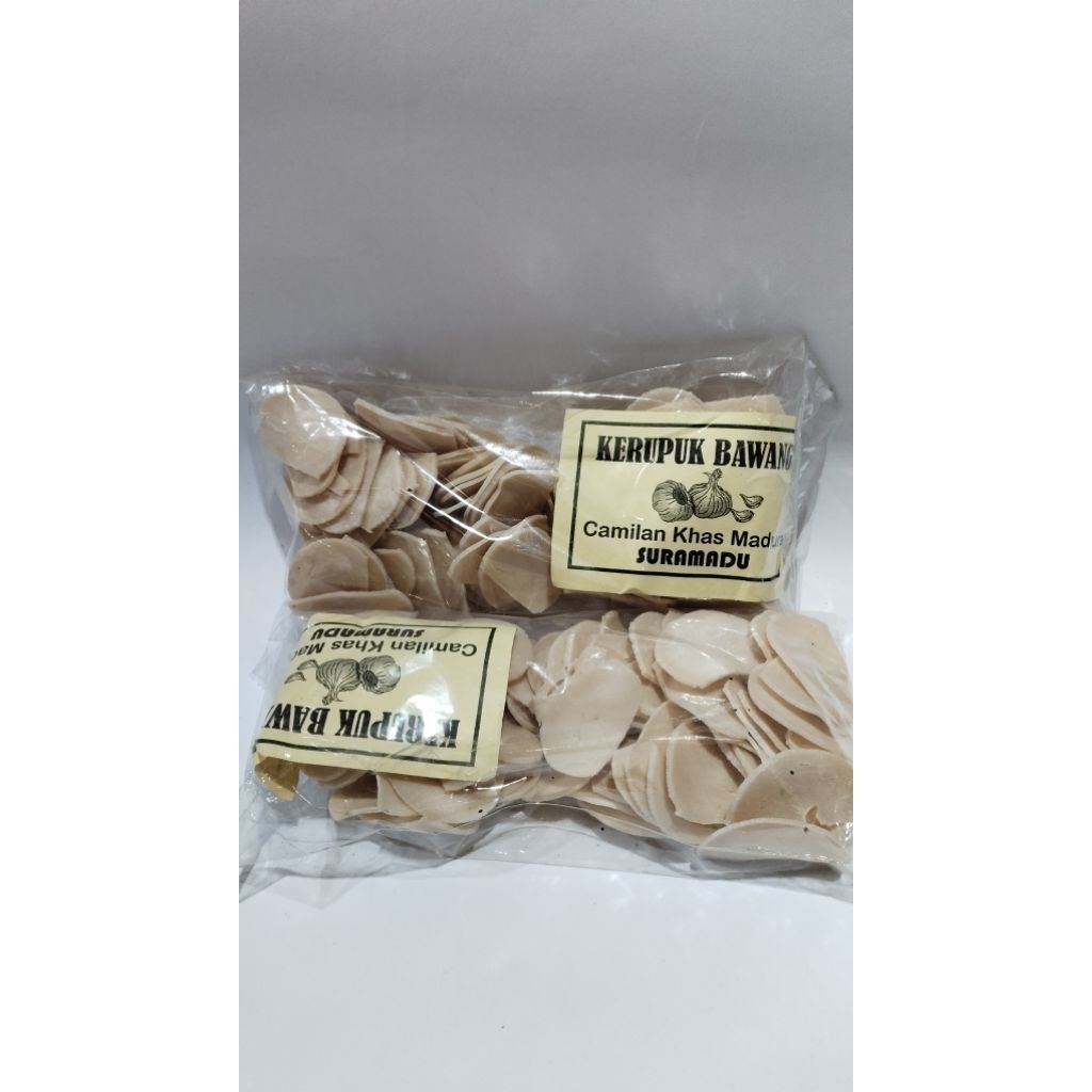 

KERUPUK MENTAH RASA BAWANG, BERAT 200g