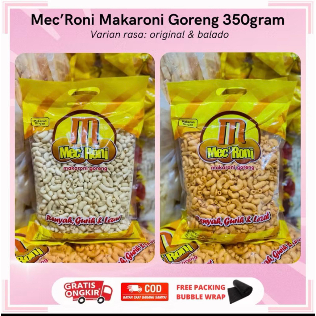 

makaroni mec roni cemilan enak makaroni 350gram renyah gurih