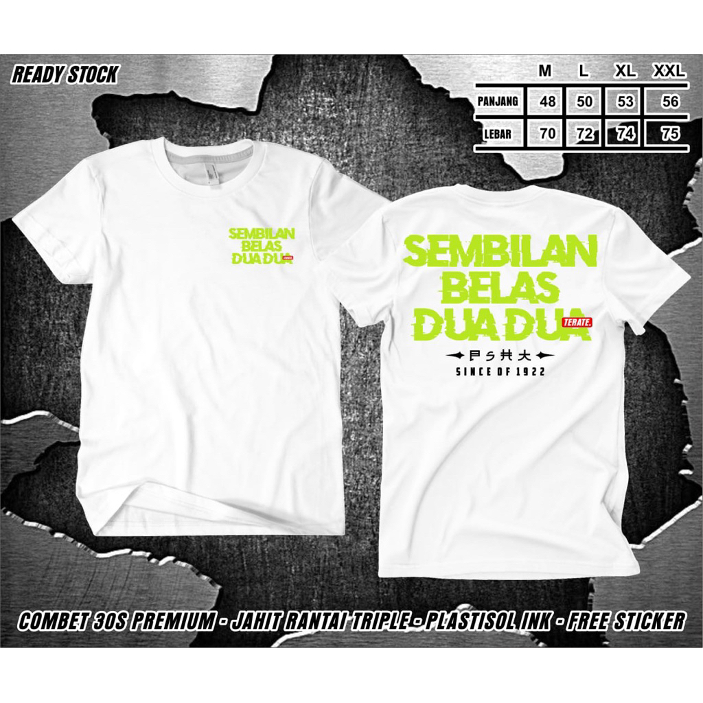KAOS PSHT sembilan belas duadua warna putih