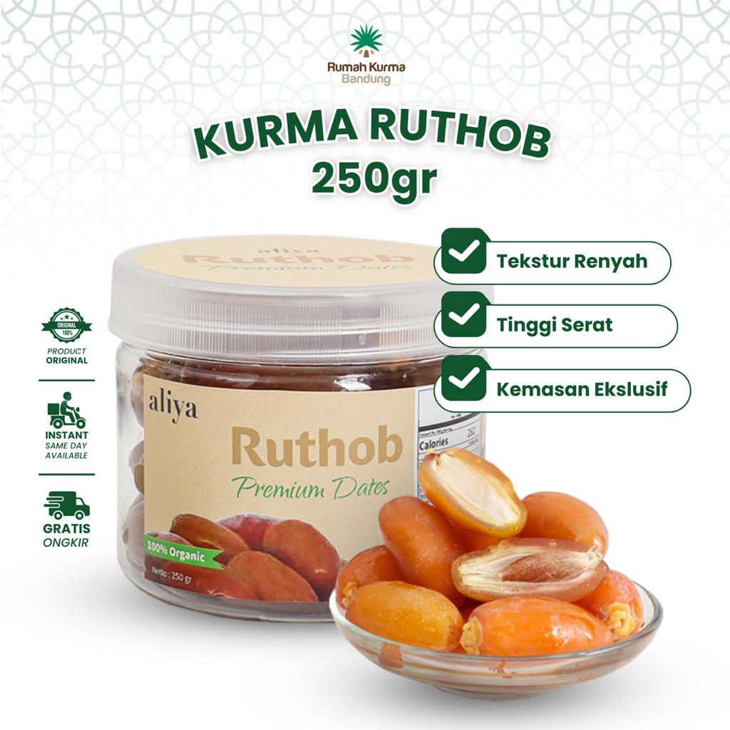 

KURMA RUTHOB PREMIUM ALIYA 500 GRAM ORIGINAL / KURMA RUTHAB / KURMA BASAH