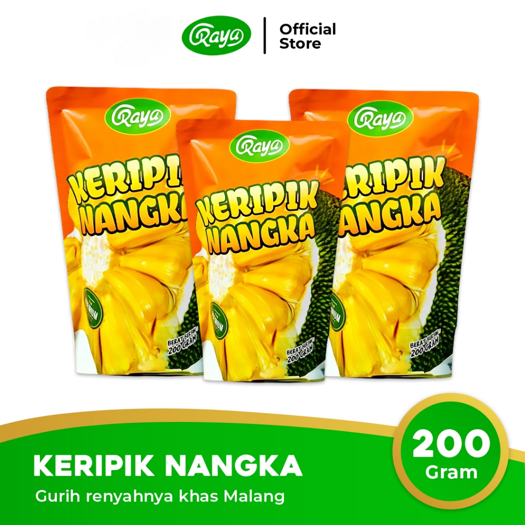 

Keripik Buah Nangka Raya 200 gram - Kripik Premium Renyah Gurih | Camilan Oleh Oleh Khas Malang