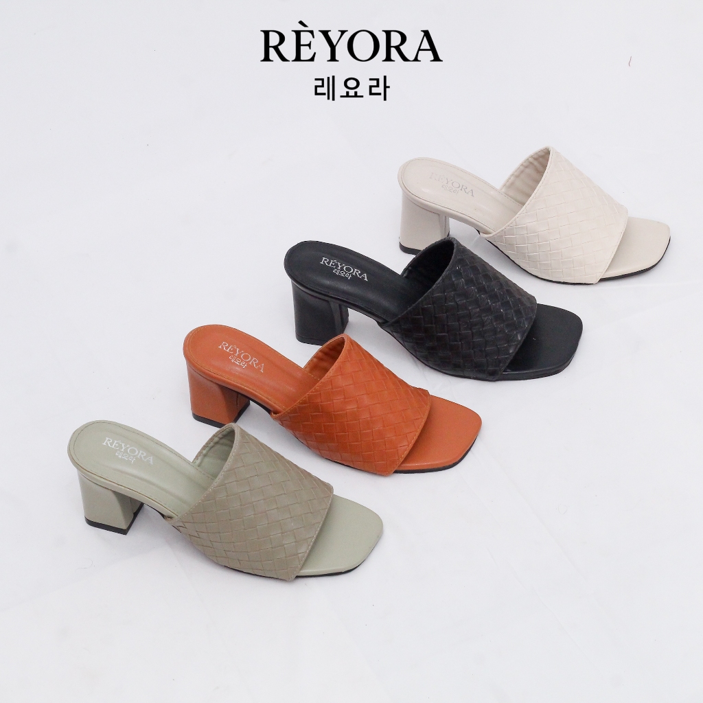 Reyora Sandal Sepatu Heels Shoes Veneta Wanita Korea