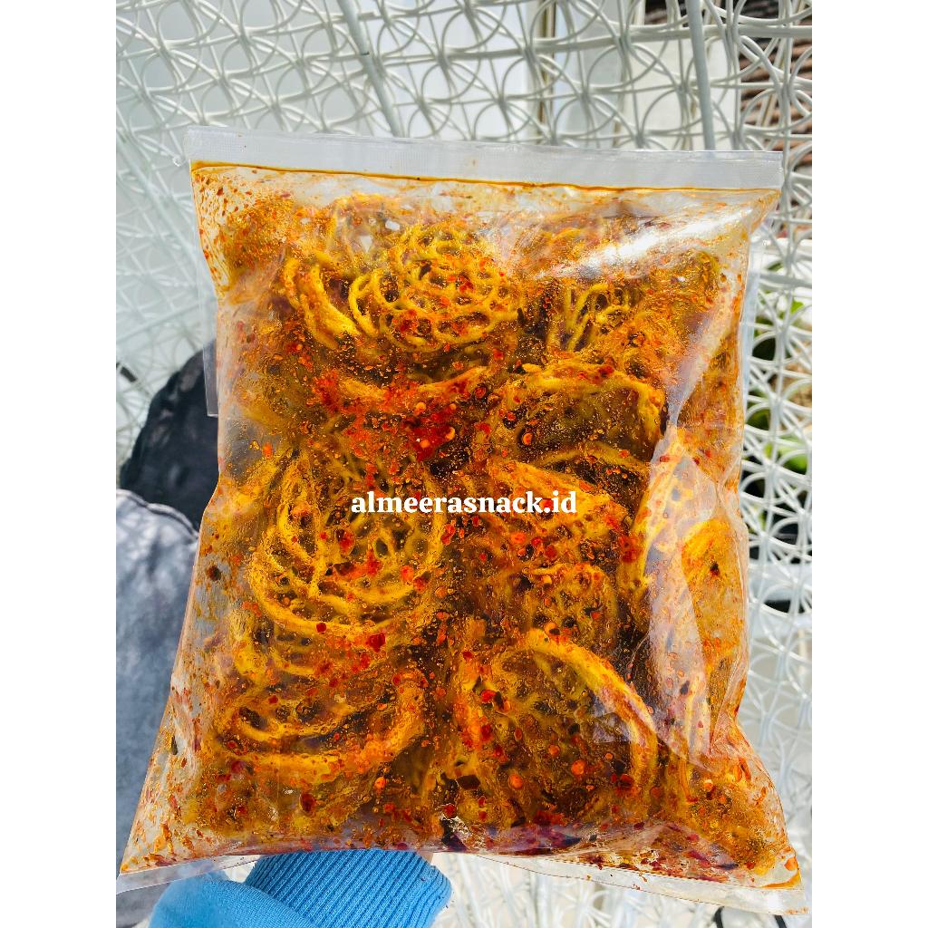

seblak kerupuk mie/pukmi pedas daun jeruk/original daun jeruk kemasan 500gr 250gr