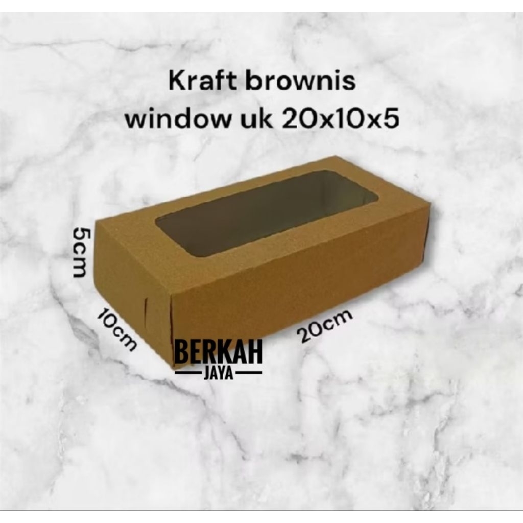 

Dus Brownies Window Kraft 20x10x5 &26x10x5