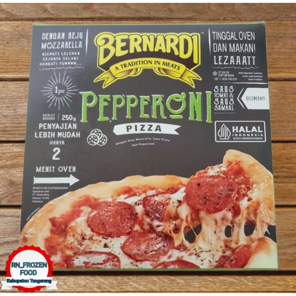

BERNARDI PEPPERONI PIZZA KEMASAN 250 GRAM
