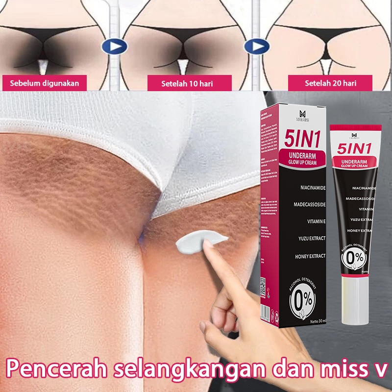 【BPOM】Mencerahkan selangkangan dan miss v memutihkan ketiak dan selangkangan cream selangkangan hita