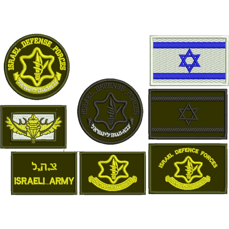BCP-289 PATCH BORDIR LOGO ISRAEL FLAG ARMY AKSESORIS