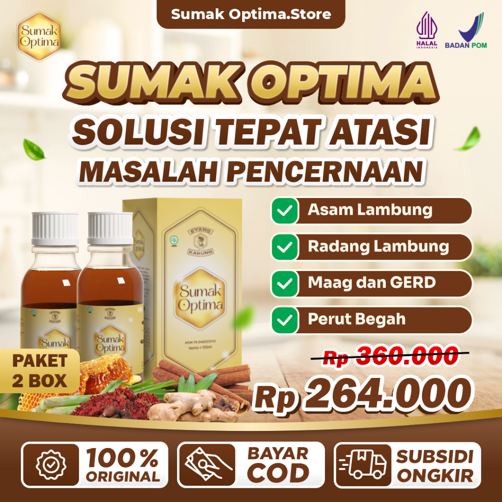 

BIG SALE MERDEKA!!! Sumak Optima PAKET HEMAT 2 BOX Madu Sumak Herbal 100% Original Atasi Masalah Pencernaan Gerd Asam Lambung