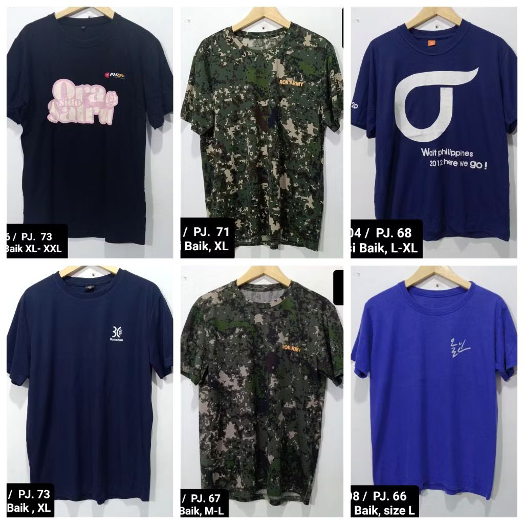 KAOS PRIA PRELOVED KAOS OBLONG PRIA