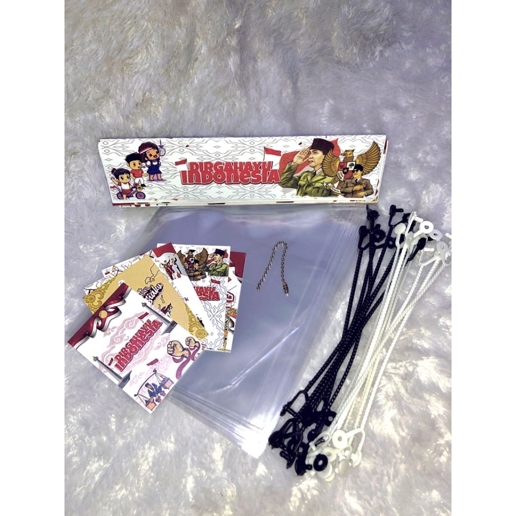 

Label Hamper Snack Murah Meriah/Plastik Goodie Bag 17 Aguatus/Label Tag Card Custome/Hampers 17 Agustus(tanpa snack)