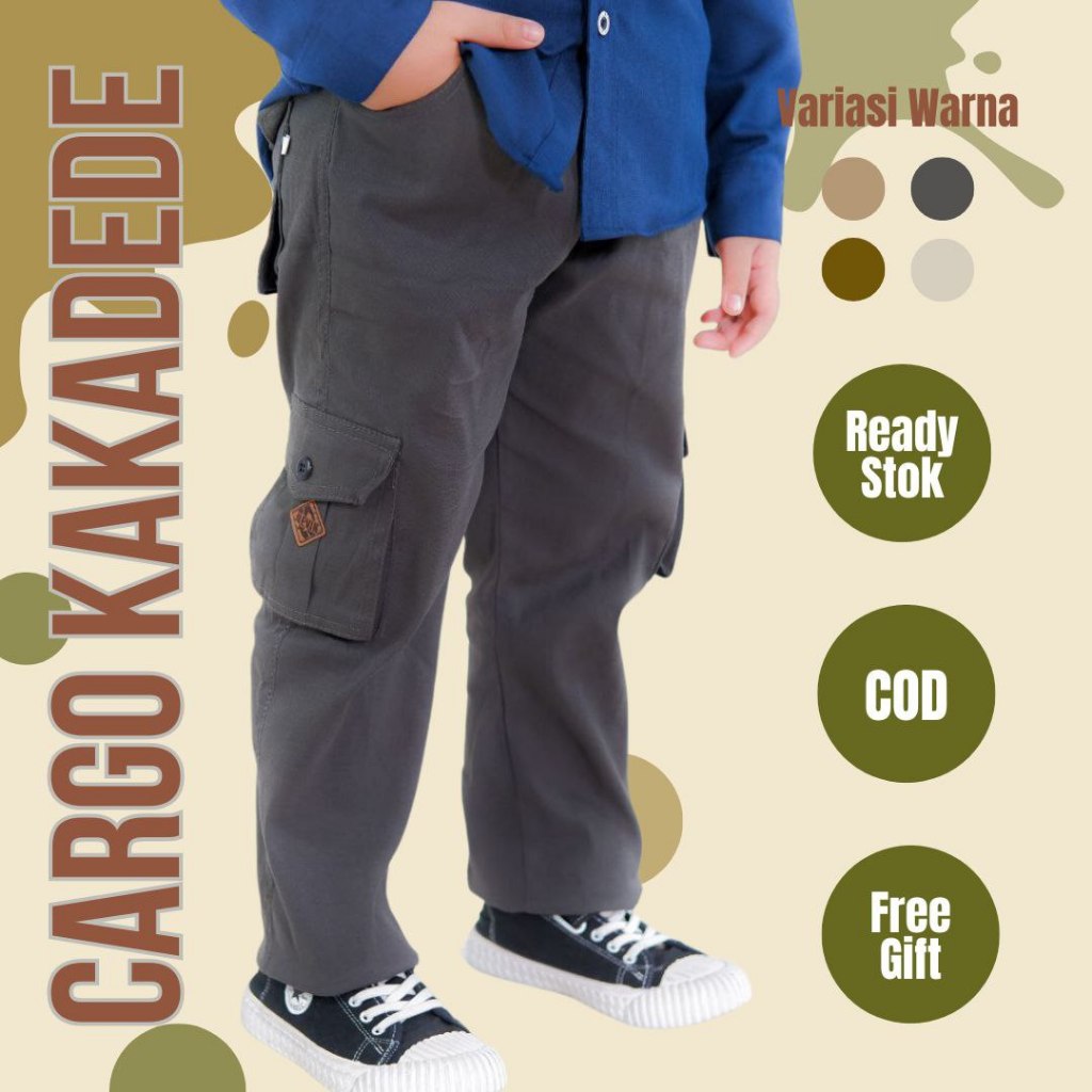 Celana Panjang Anak Laki Laki Cargo Kakadede