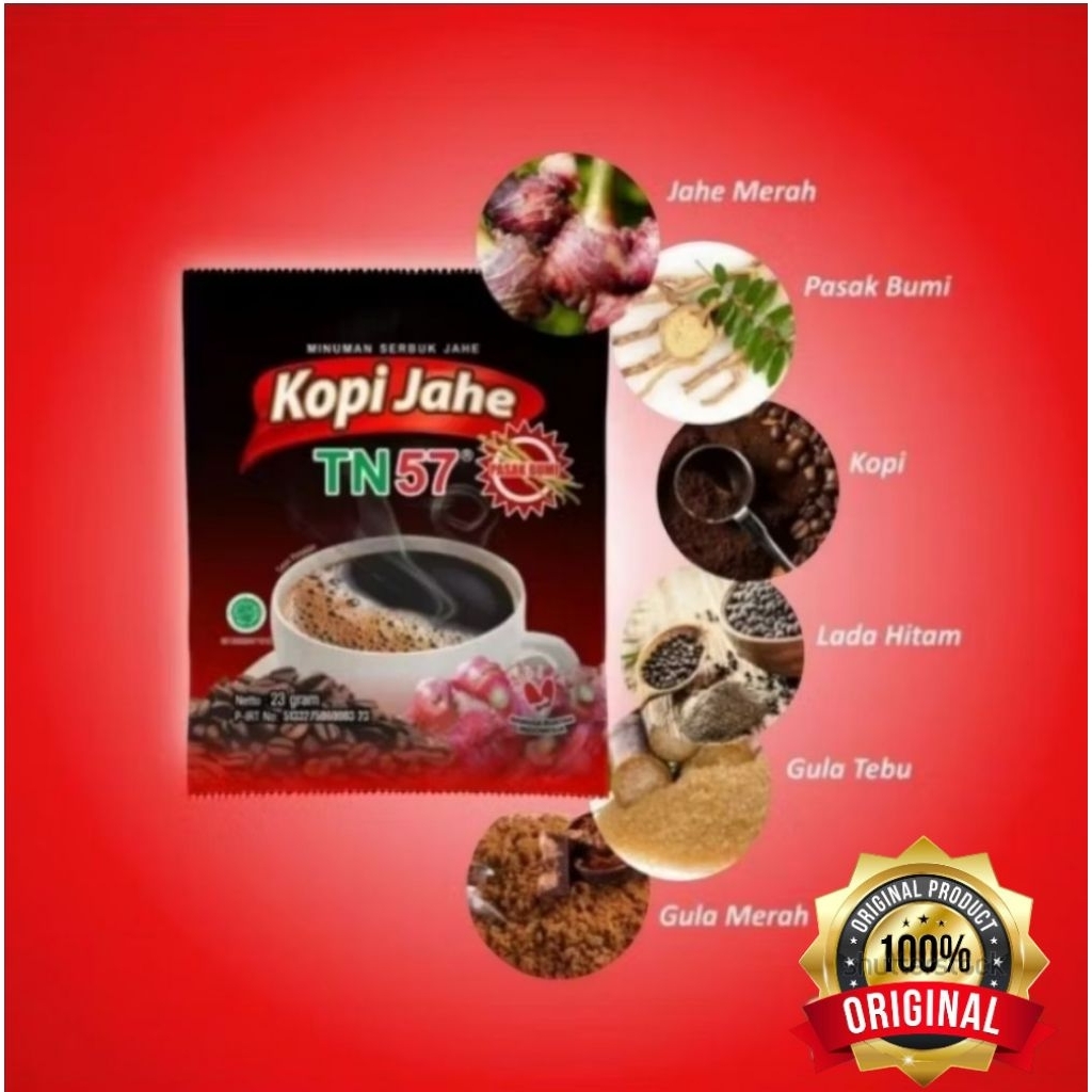 

KOPI JAHE MERAH NT 57 Harga Bungkus 23 gr