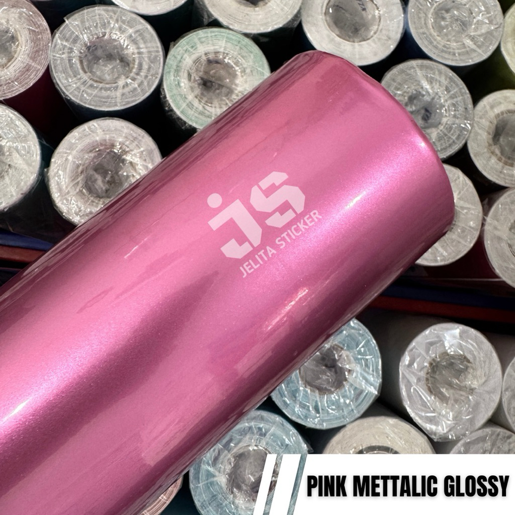 [  ROLL ] FC Sticker Pink Candy / Skotlet Pink Mettalic Glossy / Skotlet Pink Metalik Glosi