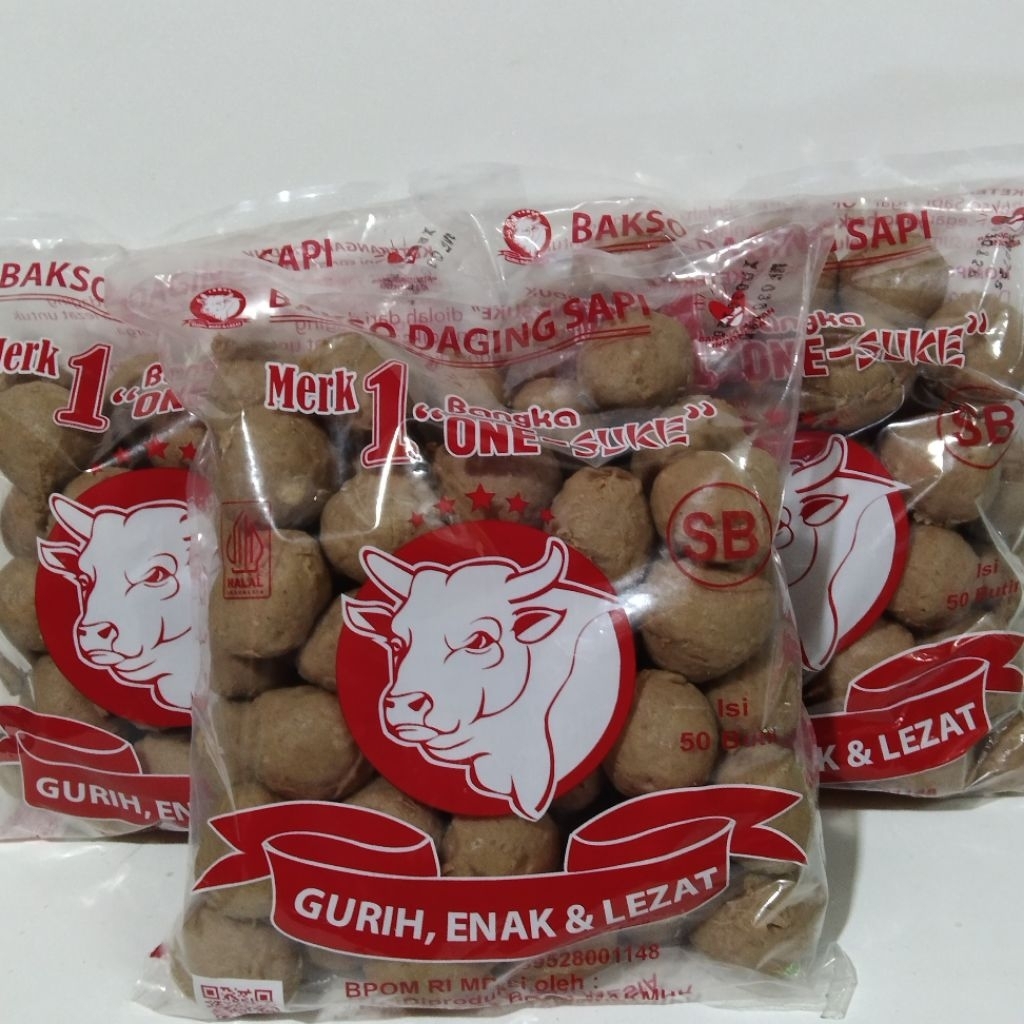 

Bakso Sapi Bangka One Suke isi 50 Butir / 700gr