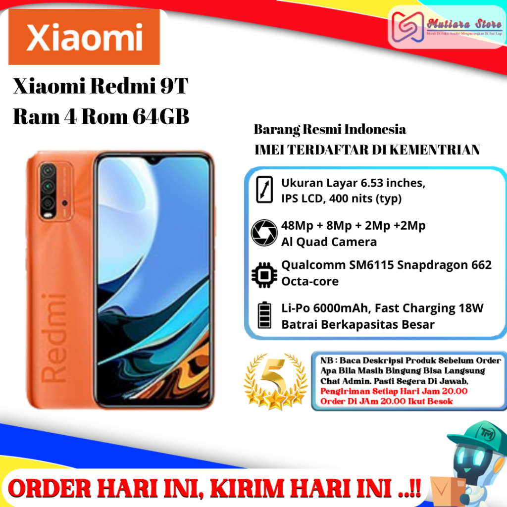 Xiaomi Redmi 9T Ram 4 Rom 64