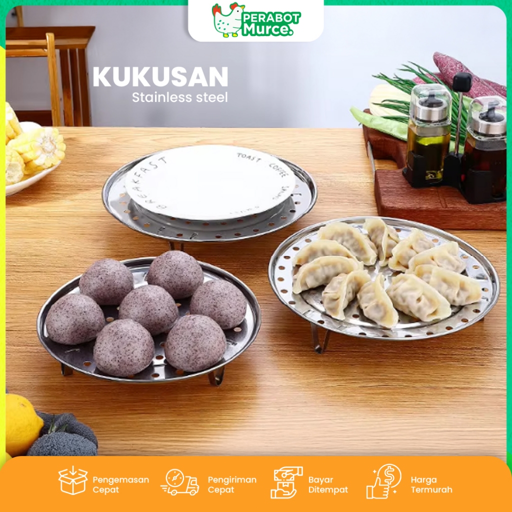 Stainless Steel Serbaguna Tatakan Kukusan Tatakan Panci Kukus Sarangan Panci Kukus Tatakan Kukus