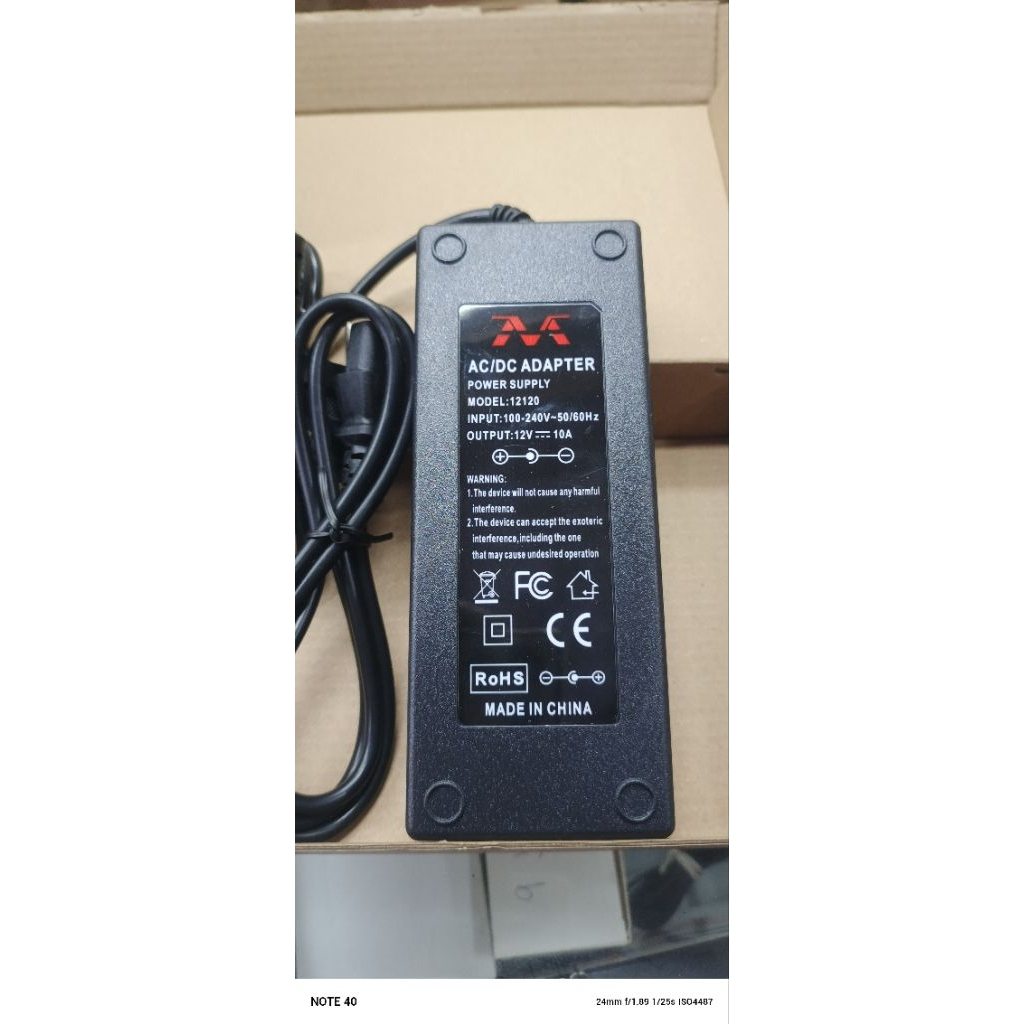 Adaptor DC 12A 10A Adaptor Power Supply 12 Volt  10 Ampere