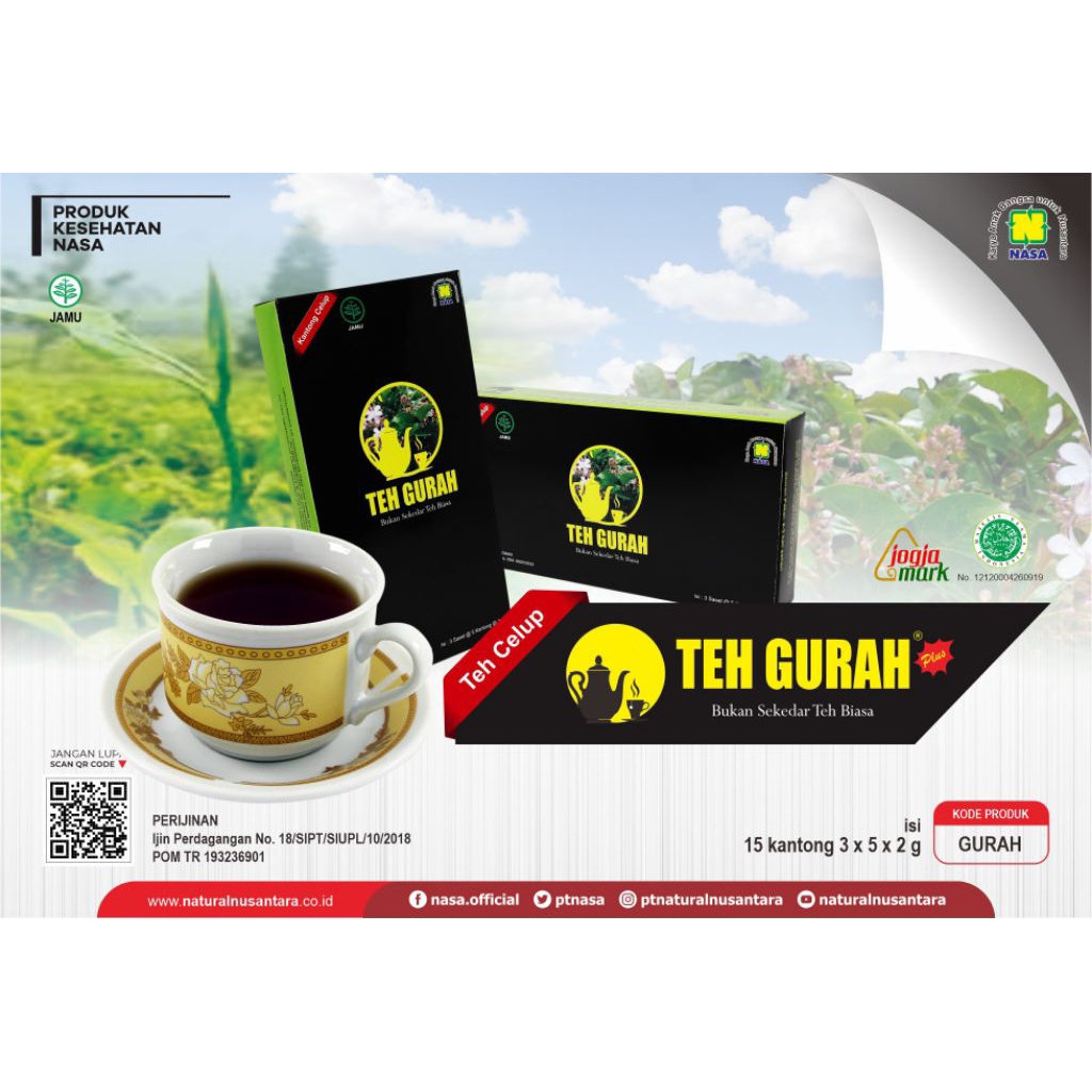 

TEH GURAH minuman teh untuk pencegahan sinusitis