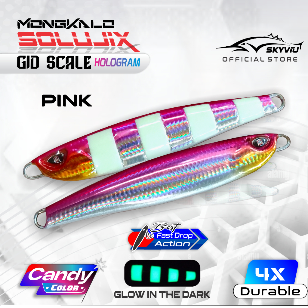 Mongkalo Solujix Sisik-Kecil GID-Zebra noMotif Candy 15 Pink