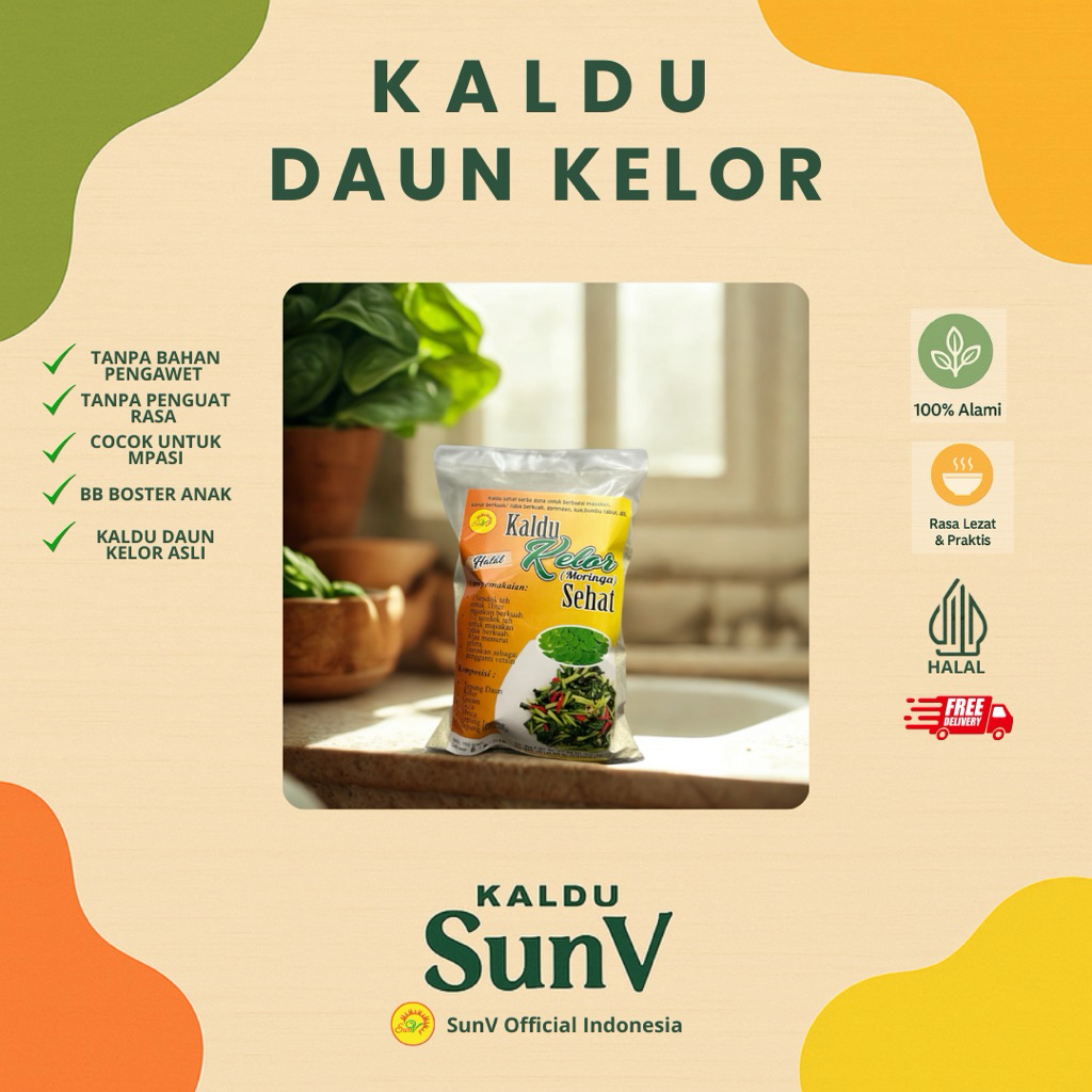 

Kaldu Kelor SunV 100gram Kaldu MPASI & BB Booster Tanpa Pengawet dan Penguat Rasa