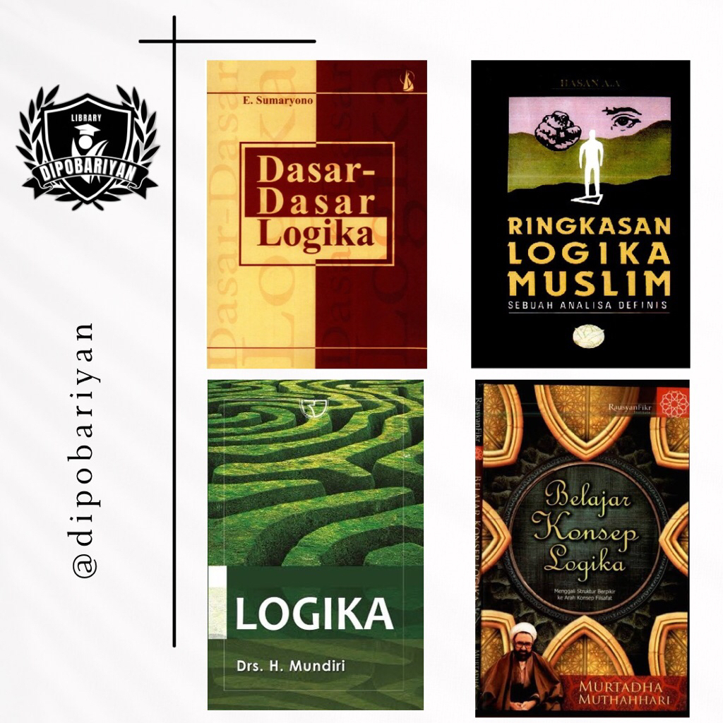 PAKET 4 BUKU RINGKASAN LOGIKA MUSLIM, DASAR DASAR LOGIKA, LOGIKA MUSLIM, BELAJAR KONSEP LOGIKA