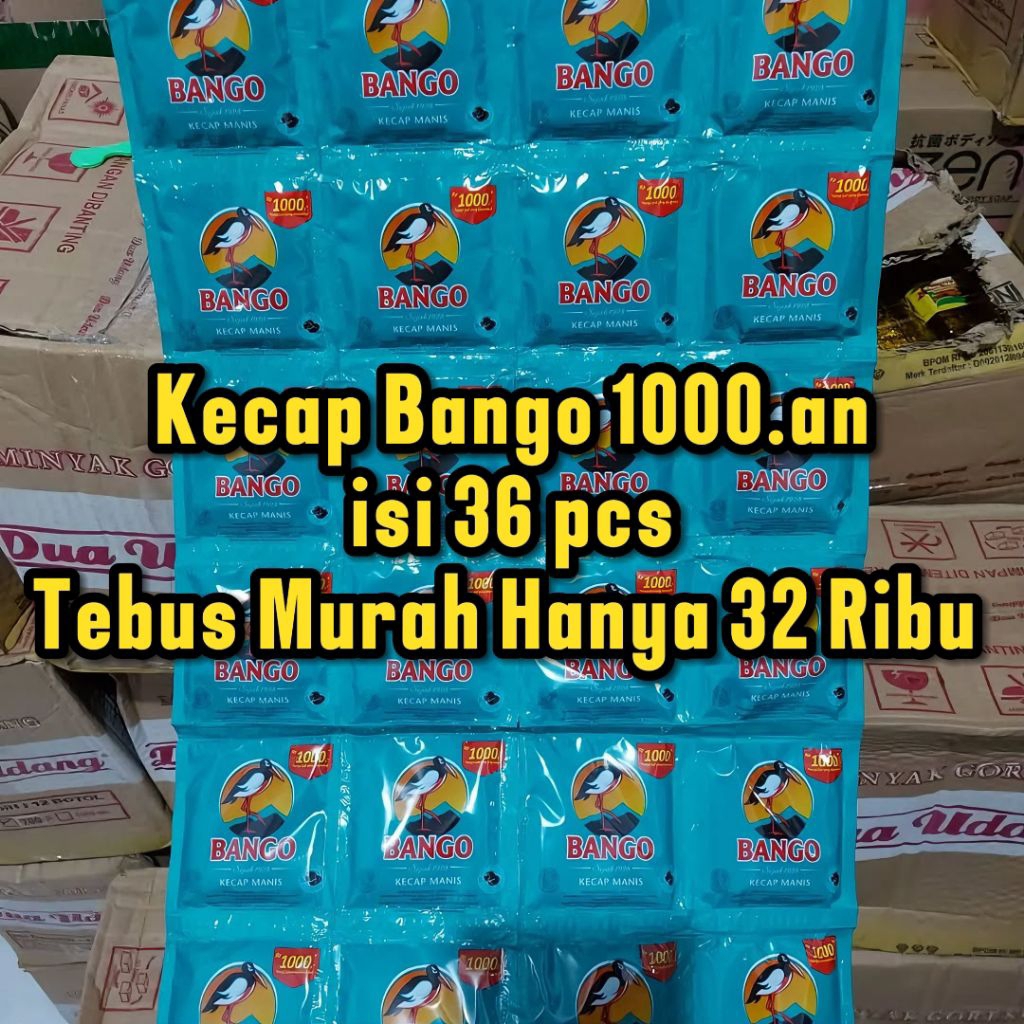 

Kecap Bango Sacshet 12x25 gr kemasan 1000,an