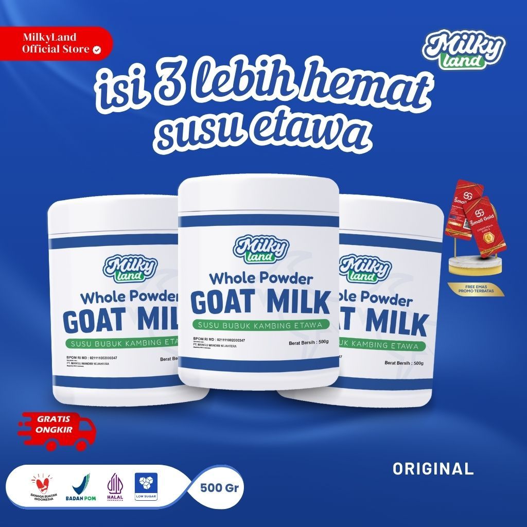 

Bundling Susu Kambing Etawa 3pcs lebih murah Milkyland