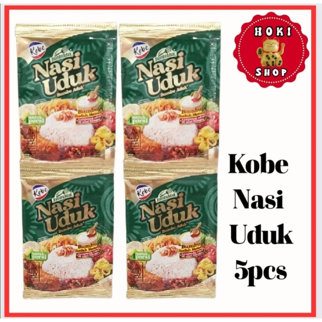 

Kobe Nasi Uduk Instan 5pcs @15gr / Kobe Bumbu Nasi Uduk