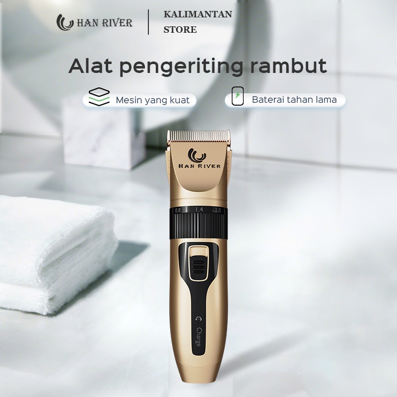 [Pengiriman dari Banjarmasin]HAN RIVER Cukur Rambut Penyesuaian Panjang Alat Cukur Rambut