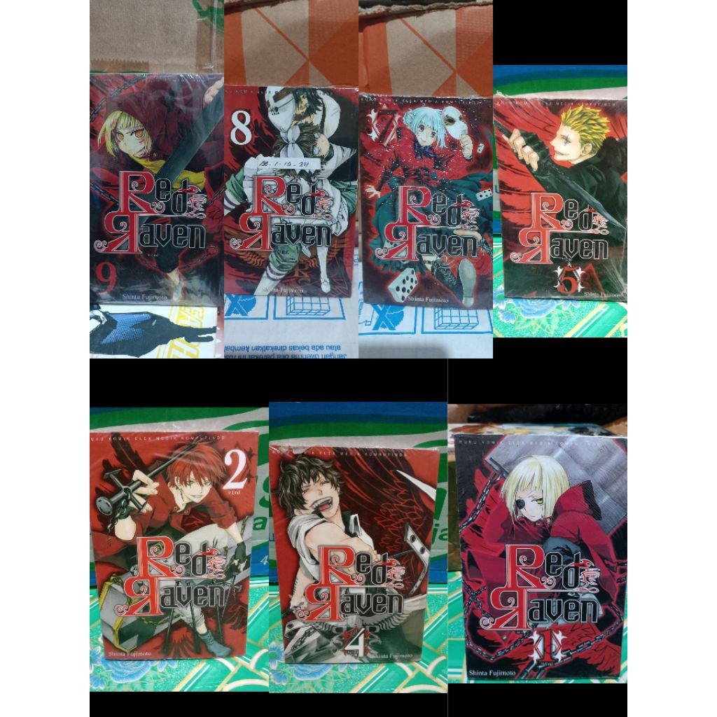 komik red Raven 1,2,4,5,7,8,9, segel  cabutan / komik red Raven vol 1,2,4,5,7,8,9 segel