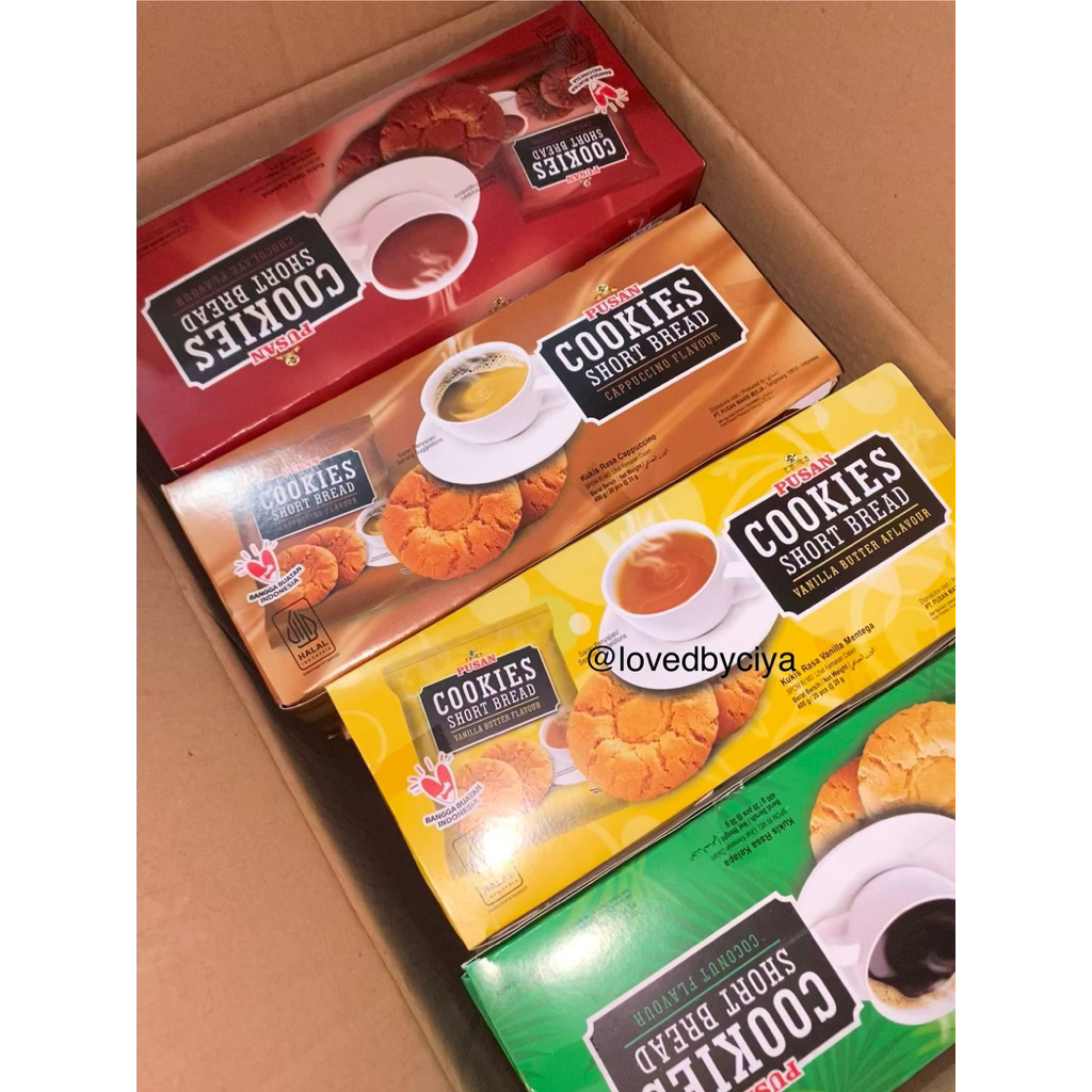 

[ 1 DUS ISI 12 PACK ] Cookies Shortbreat Kue Kering Snack Pusan Isi 20/pack