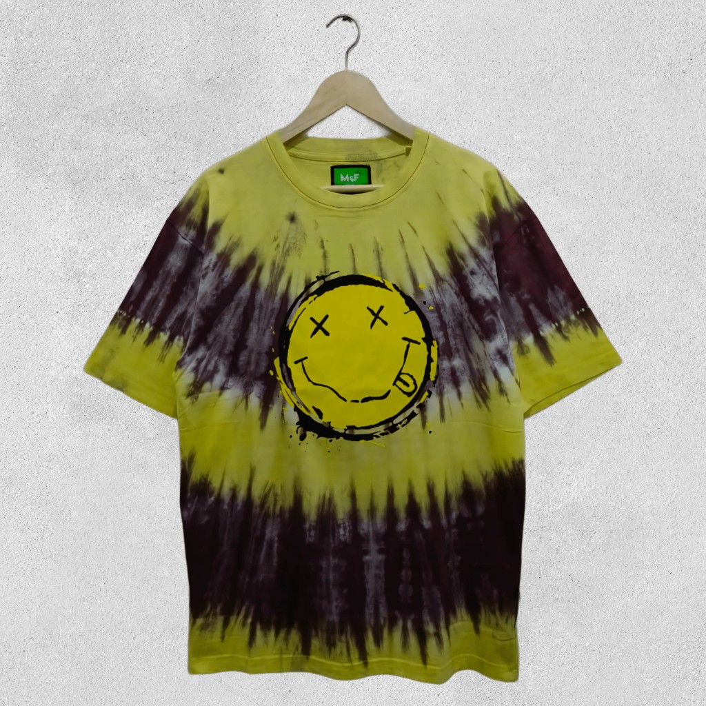 T-SHIRT BAND / NIRVANA / SMILE / OVERSIZE / TIE DYE
