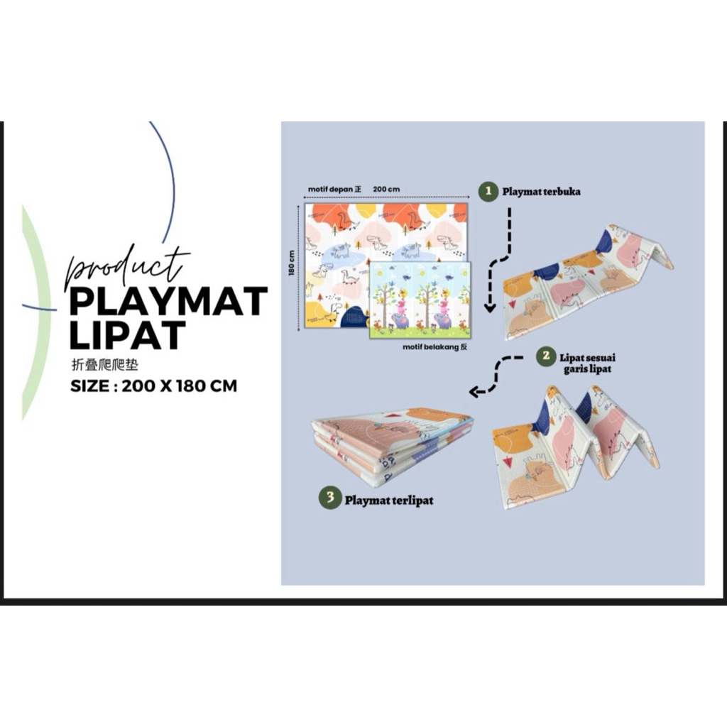 Playmat karpet lipat 200x180